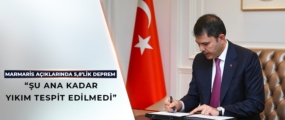 MARMARİS AÇIKLARINDA 5,8’LİK DEPREM