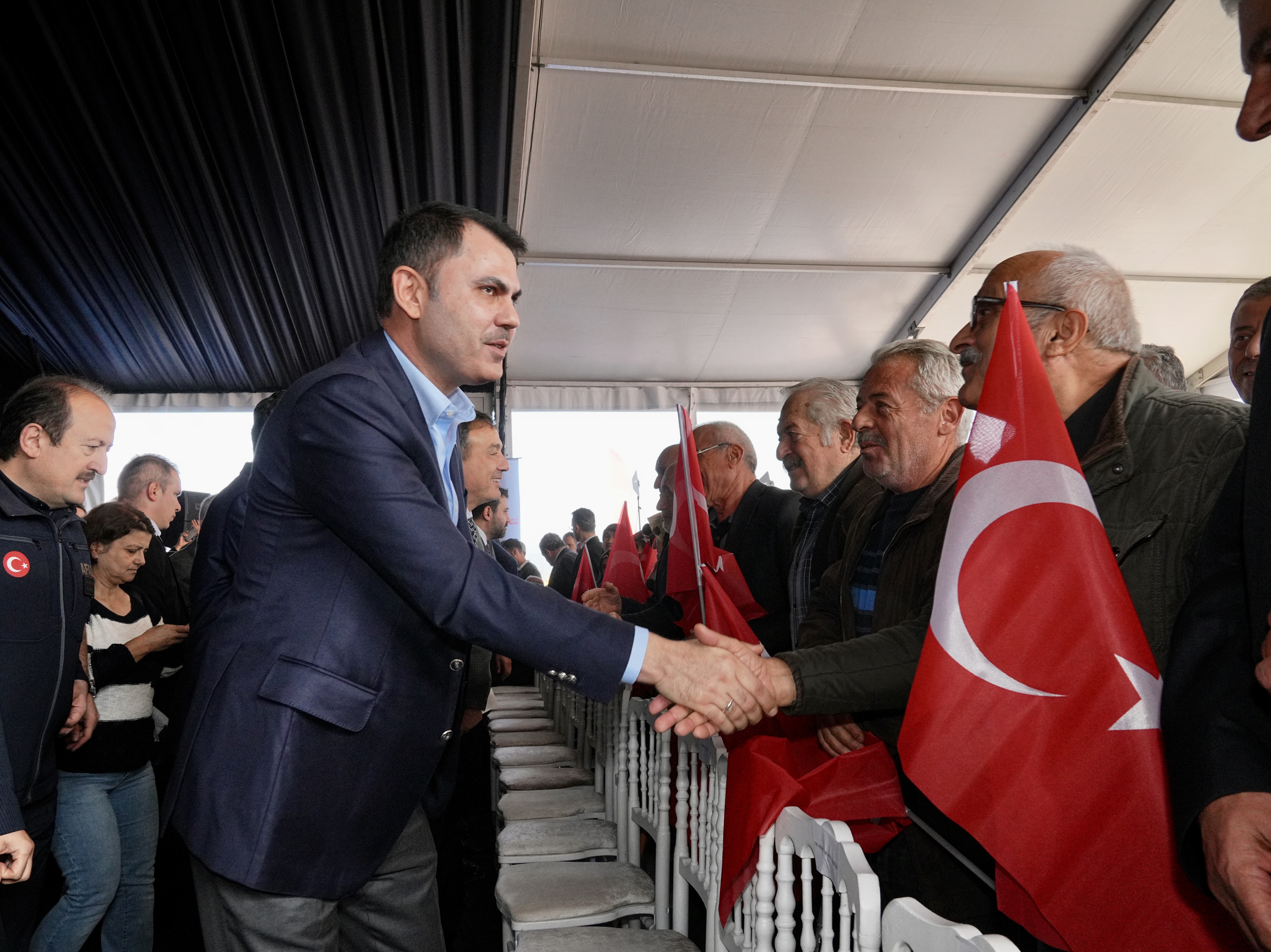 ORMAN YANGININDAN ETKİLENEN KARABÜK’ÜN KAMIŞ KÖYÜ’NDE TEMEL ATMA TÖRENİ
