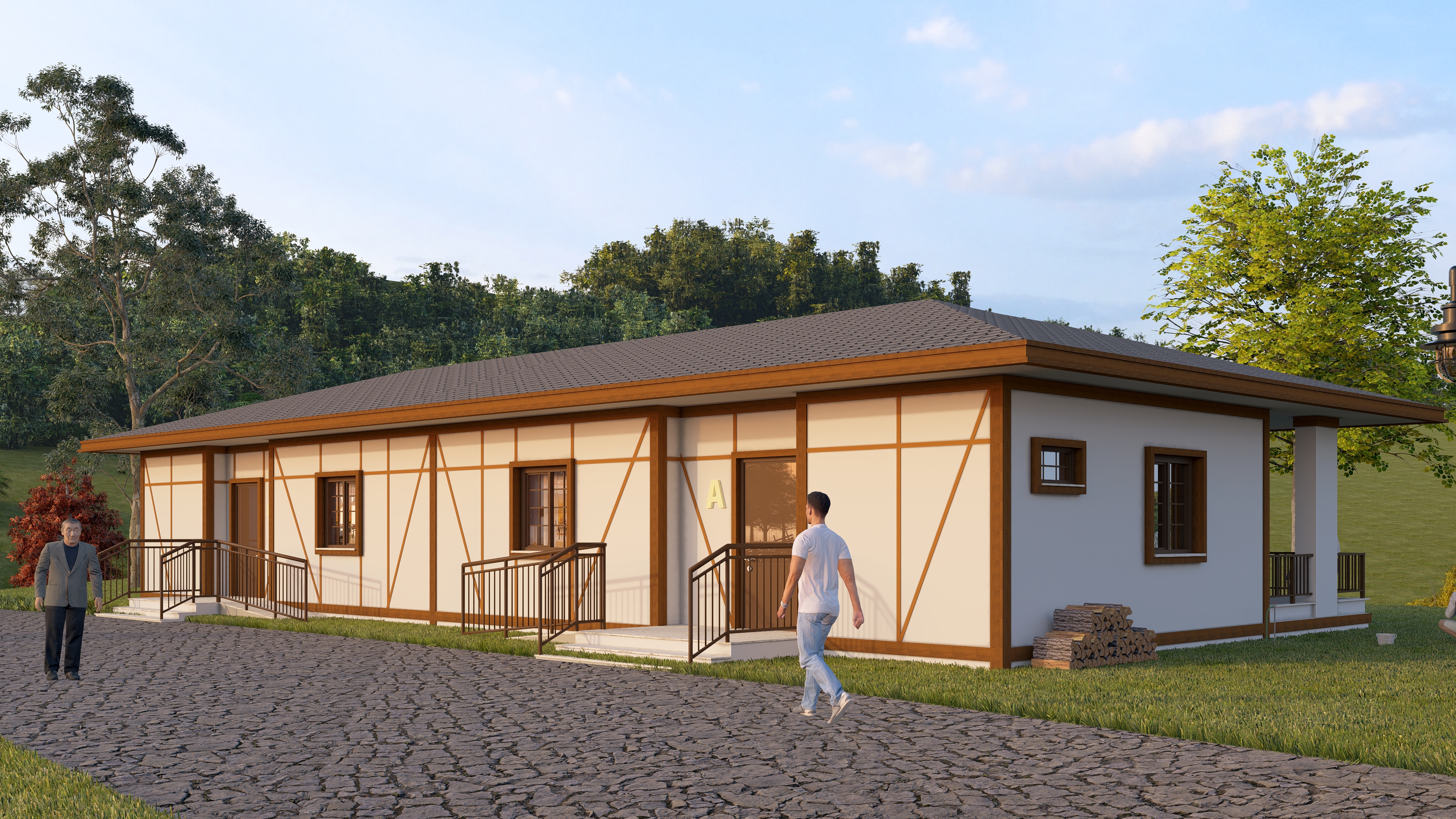 ORMAN YANGININDAN ETKİLENEN KARABÜK’ÜN KAMIŞ KÖYÜ’NDE TEMEL ATMA TÖRENİ