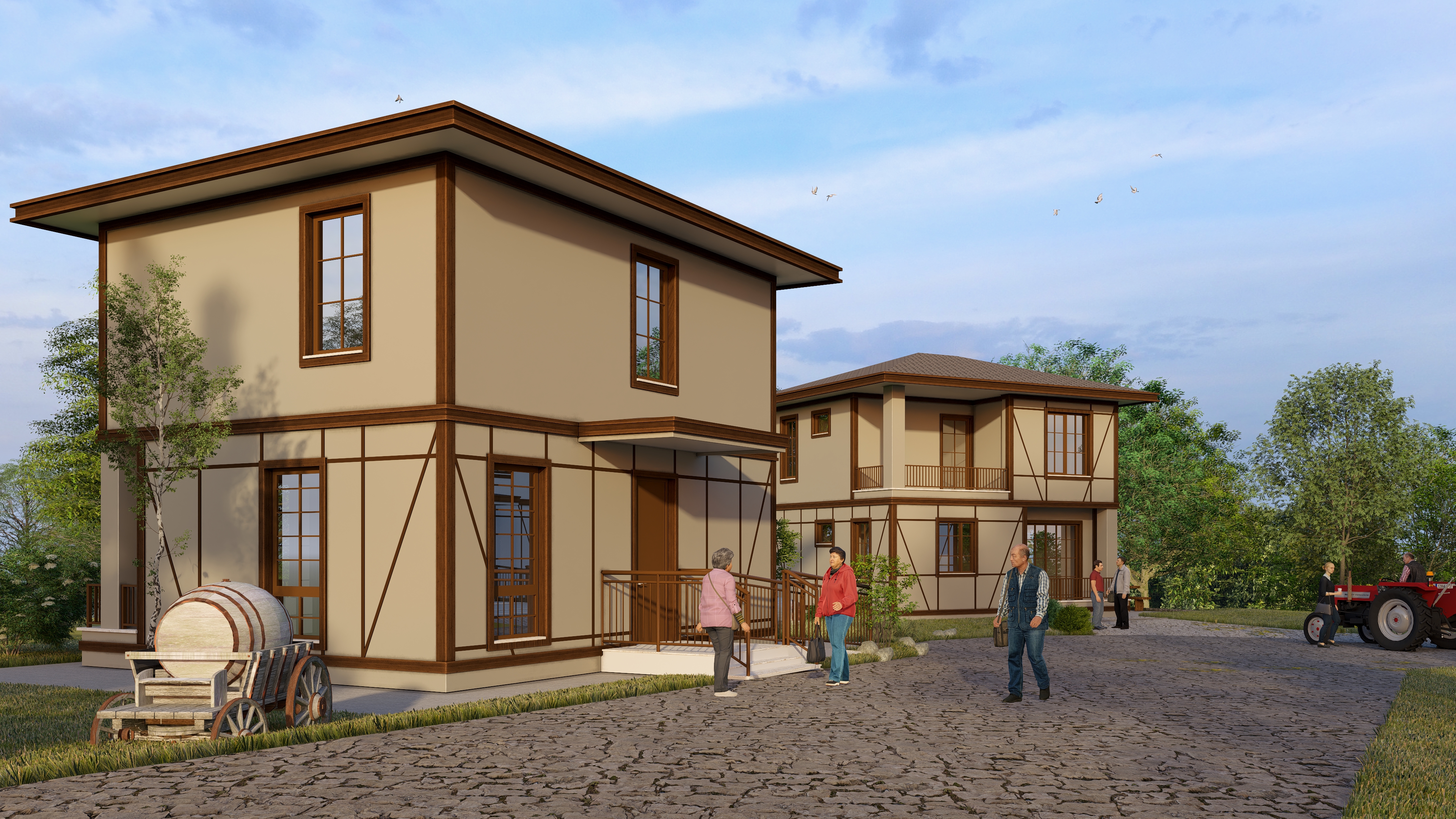 ORMAN YANGININDAN ETKİLENEN KARABÜK’ÜN KAMIŞ KÖYÜ’NDE TEMEL ATMA TÖRENİ