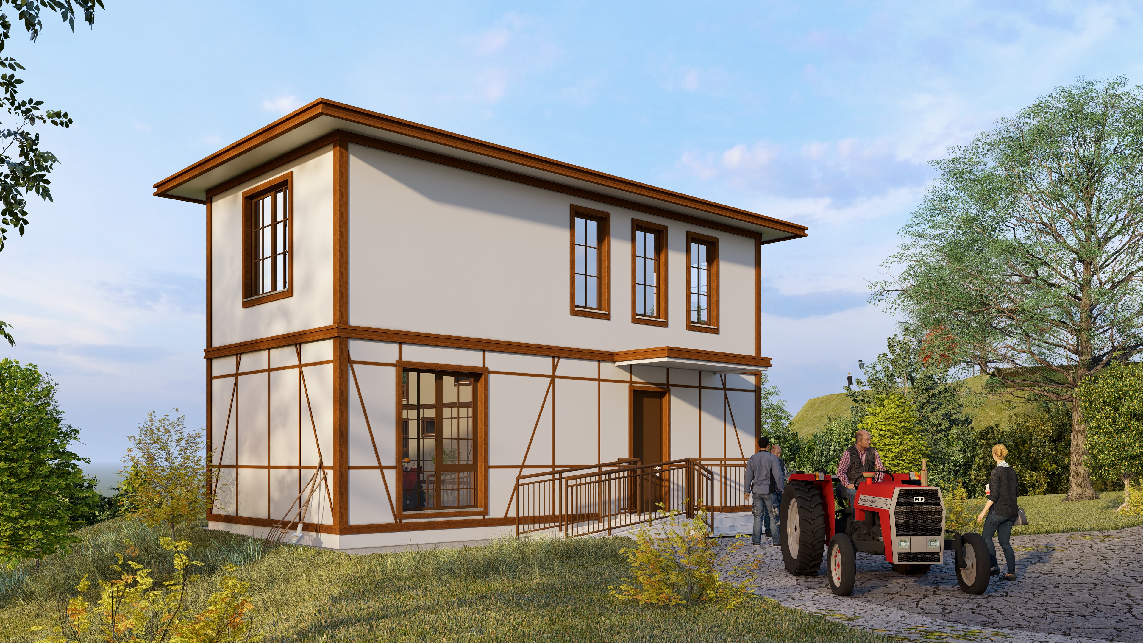 ORMAN YANGININDAN ETKİLENEN KARABÜK’ÜN KAMIŞ KÖYÜ’NDE TEMEL ATMA TÖRENİ