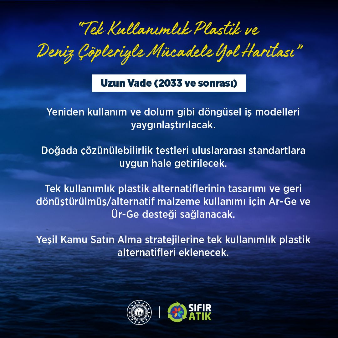 TEK KULLANIMLIK PLASTİKLER VE DENİZ ÇÖPLERİYLE MÜCADELE YOL HARİTASI HAZIR