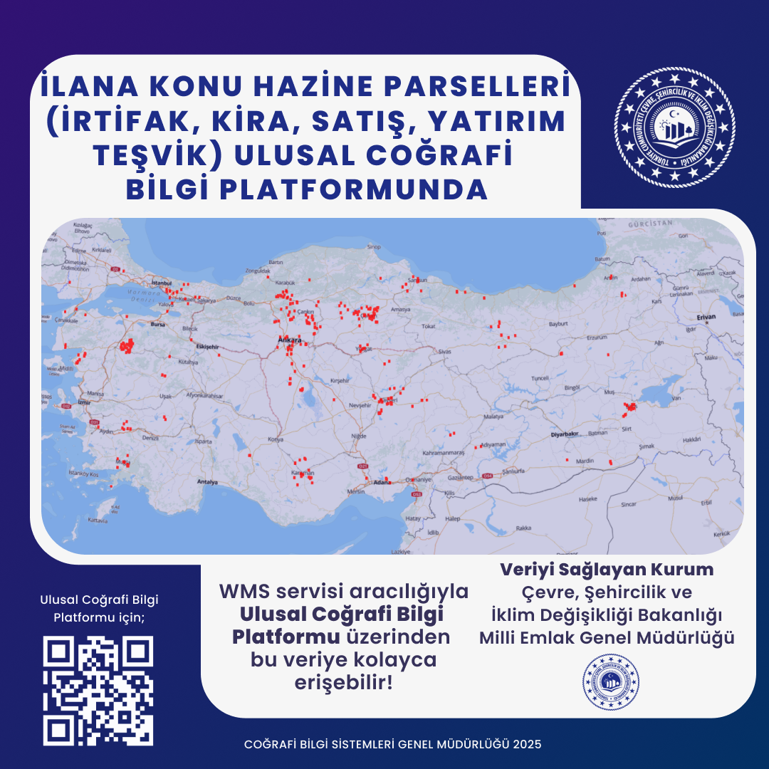 TÜRKİYE’NİN DİJİTAL HARİTALARI ULUSAL COĞRAFİ BİLGİ PLATFORMU’NDA