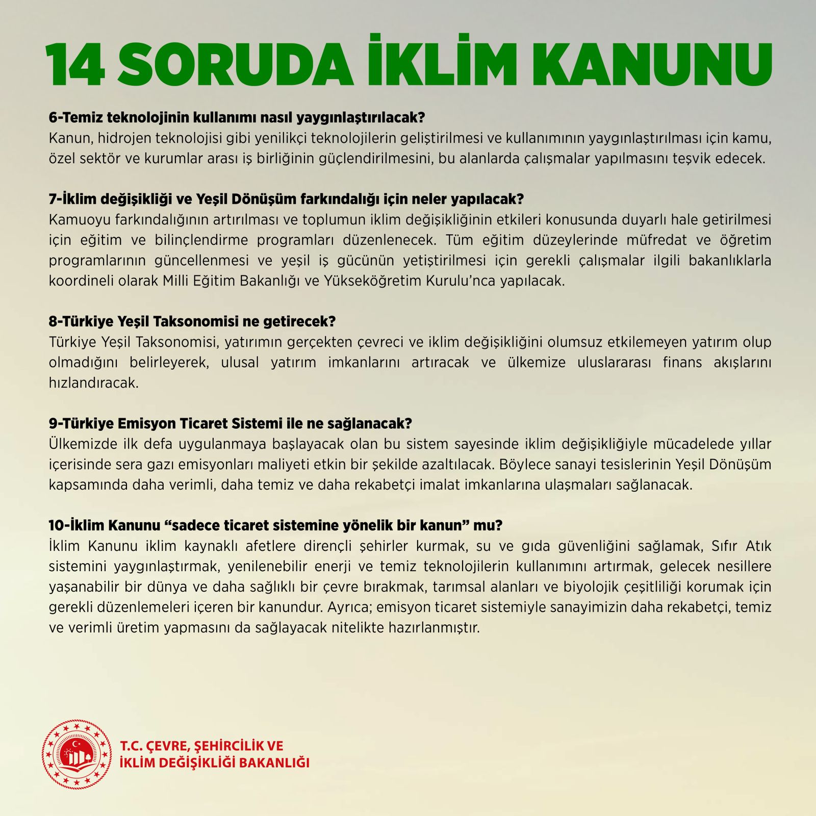 TÜRKİYE'NİN İLK İKLİM KANUNU TBMM’DE KABUL EDİLDİ