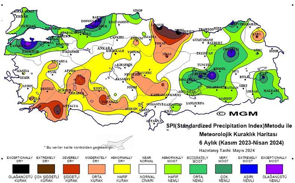 ÜLKEMİZDE 2024 YILI NİSAN AYINDA SON 53 YILIN SICAKLIK REKORU KIRILDI