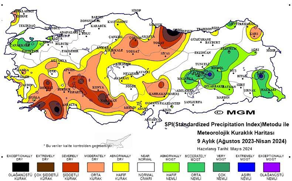 ÜLKEMİZDE 2024 YILI NİSAN AYINDA SON 53 YILIN SICAKLIK REKORU KIRILDI