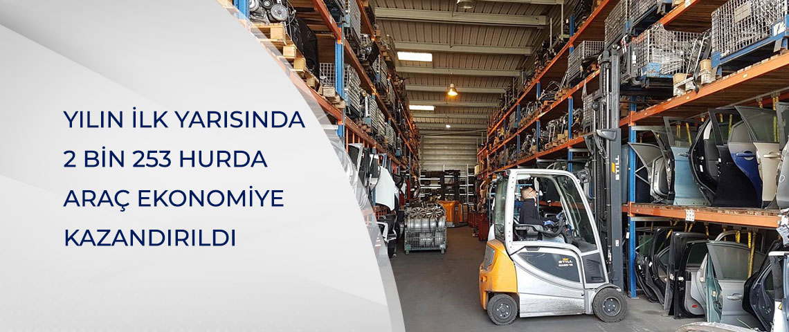 YILIN İLK YARISINDA 2 BİN 253 HURDA ARAÇ EKONOMİYE KAZANDIRILDI