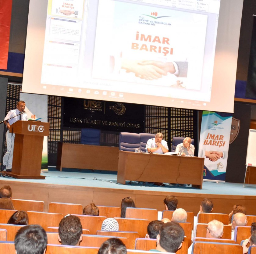 “İMAR BARIŞI”, Uşak Ticaret ve Sanayi Odası’nda (UTSO) Anlatıldı.