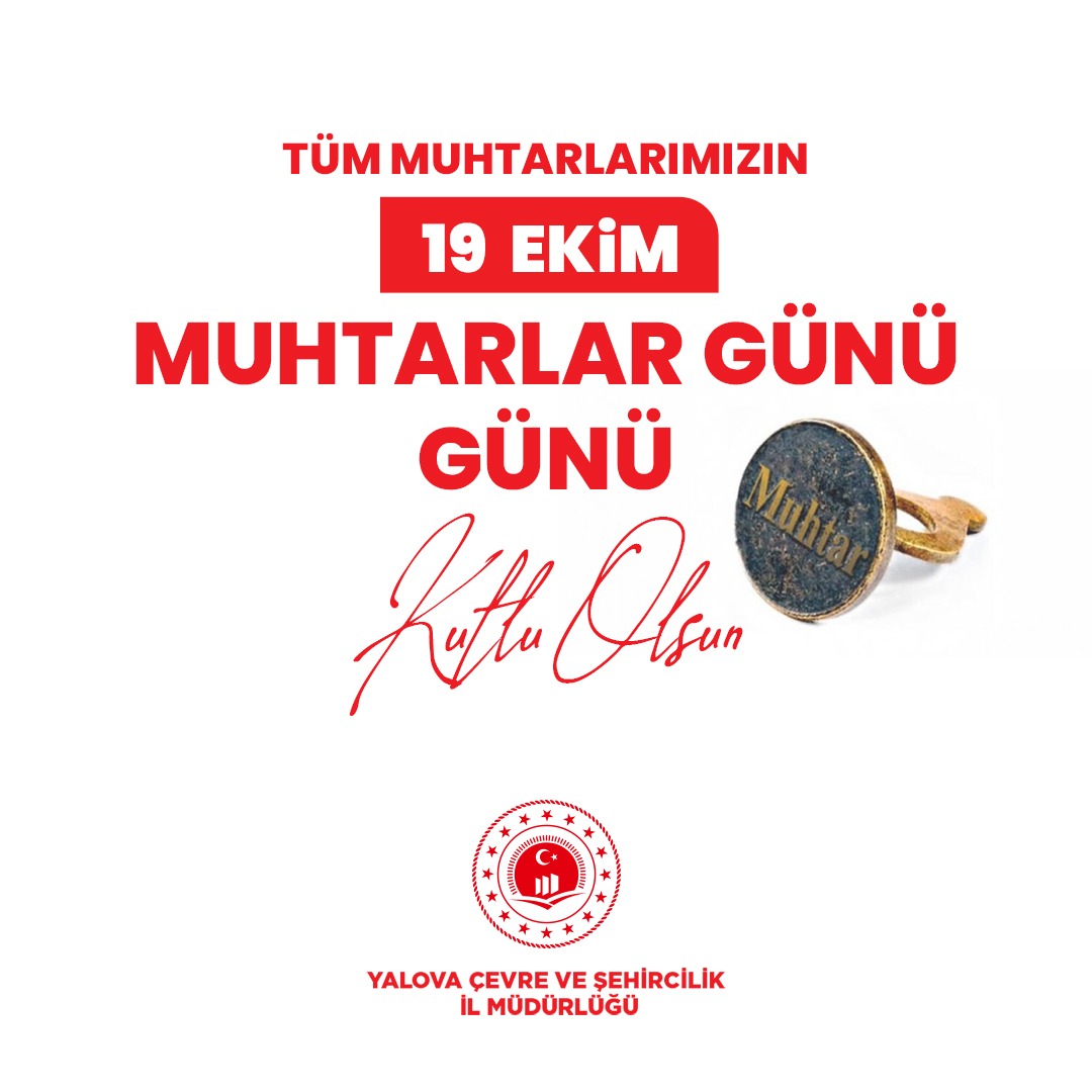 19 Ekim Muhtarlar Günü Kutlama Mesajı