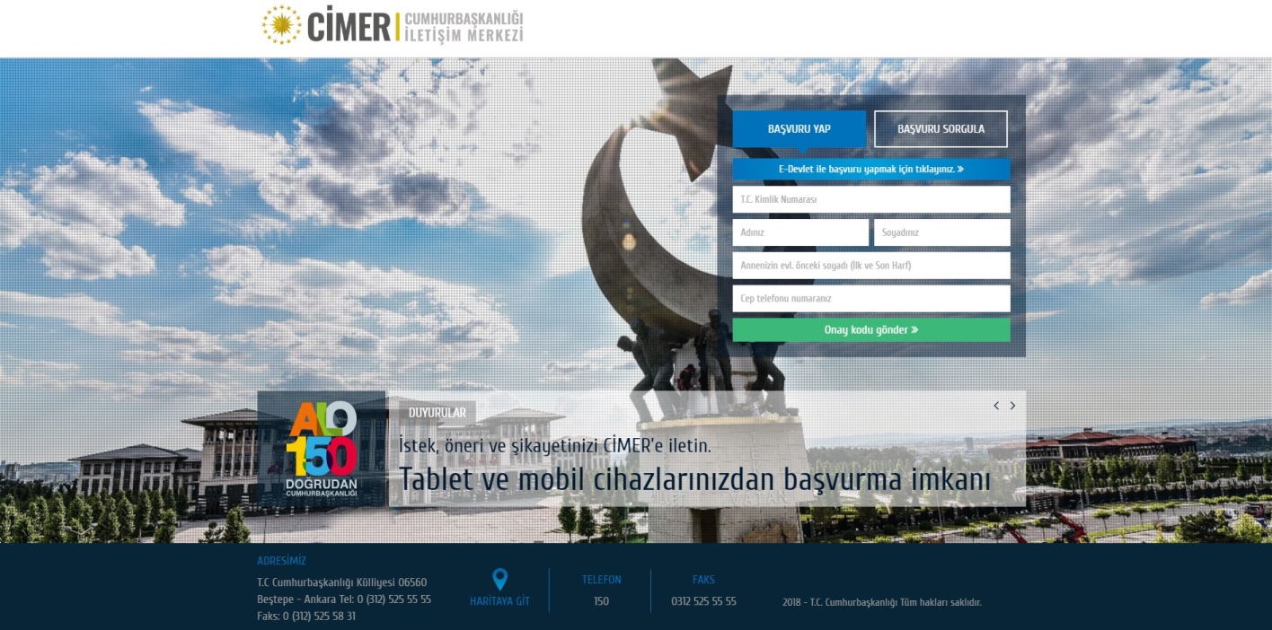 BİMER, CİMER Sistemine dönüştürüldü.