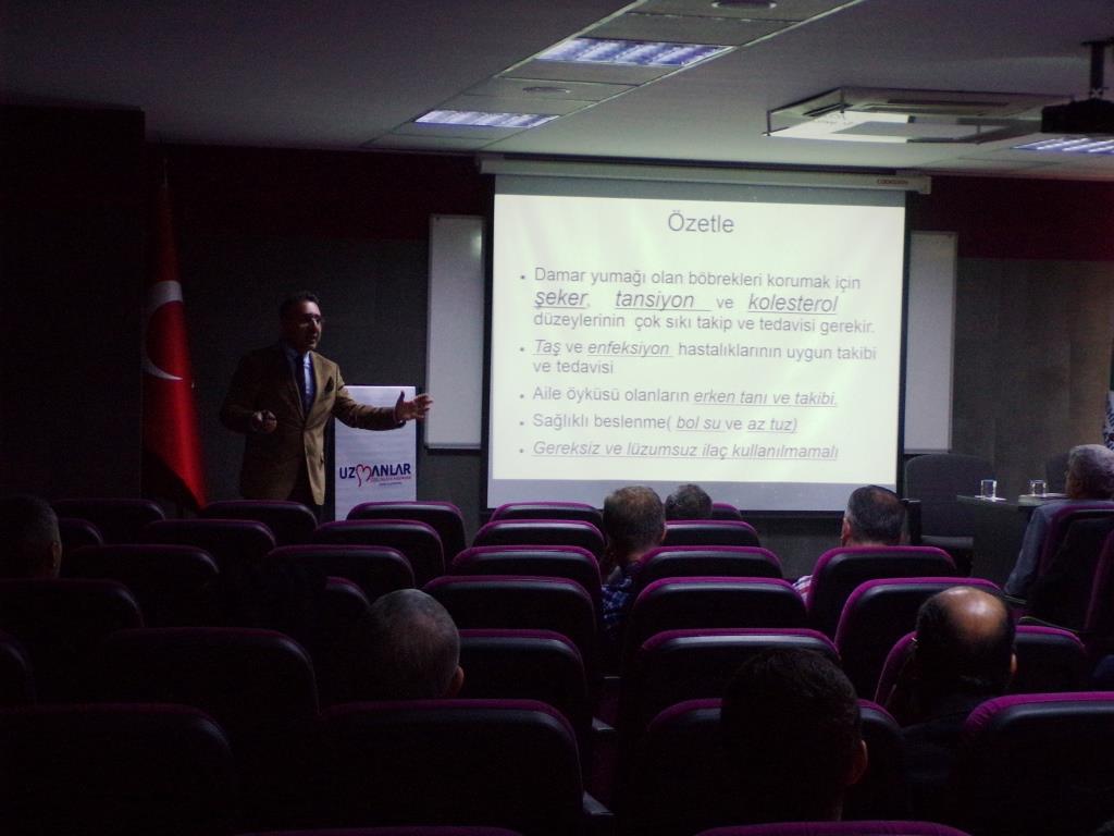 Dünya Sağlık Haftası Dolayısı İle Uzm. Dr. Müjdat Batur CANÖZ Kurum Personeline Konferans Verdi