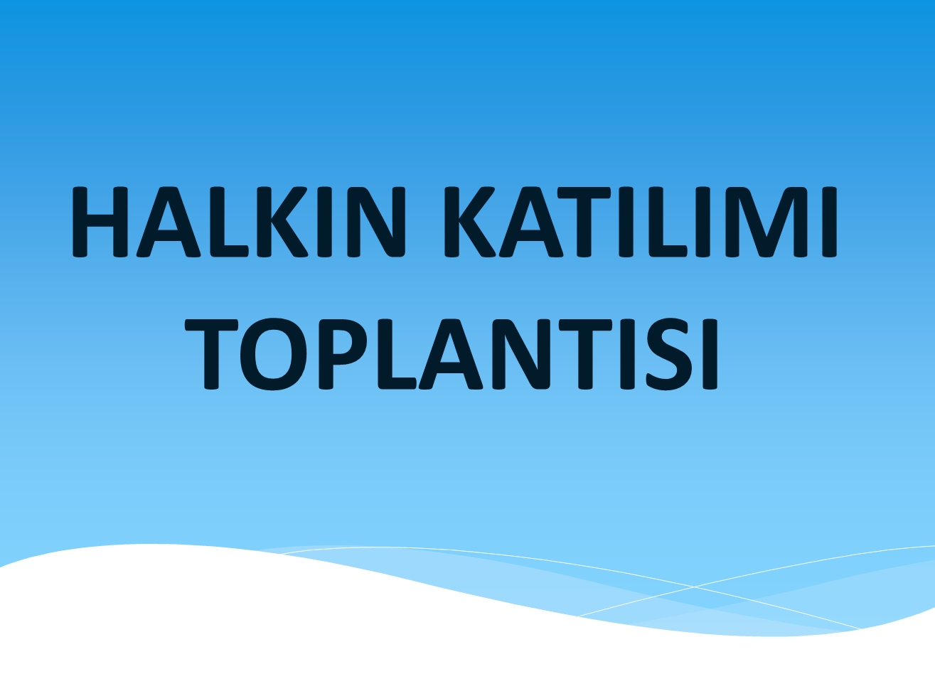 Gürer Madencilik Halkın Katılımı Toplantısı