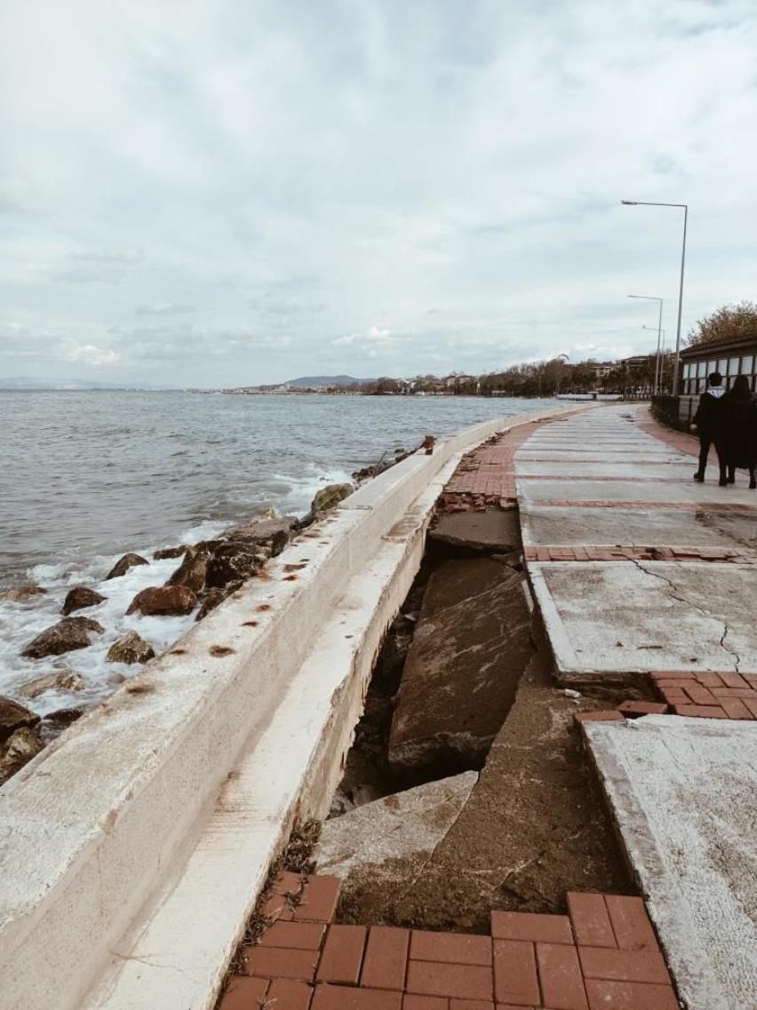 Kuvvetli Lodos Ve Oluşan Deniz Taşkınına İlişkin Hasar Tespit Çalışmaları Tamamlandı