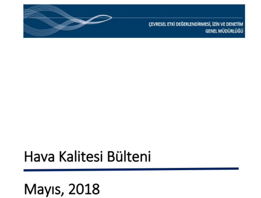 Mayıs Ayı Hava Kalitesi Bülteni Yayımlandı