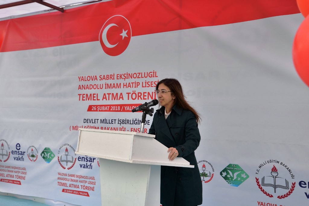 Valimiz Sayın Tuğba Yılmaz, Yalova Külliyesi A Blok Yapım İşi (Sabri Ekşinozlugil Anadolu İmam Hatip Lisesi) Nin Temel Atma Törenine Katıldı…