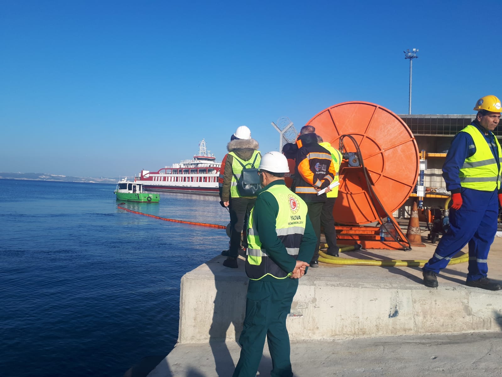 Yalova Ro-Ro Terminalinde Deniz Tatbikatı