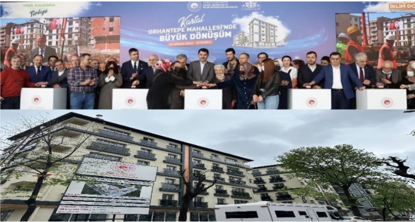 İSTANBUL KARTAL KENTSEL DÖNÜŞÜM İŞİNDE ANAHTAR TESLİMİ BAŞLADI