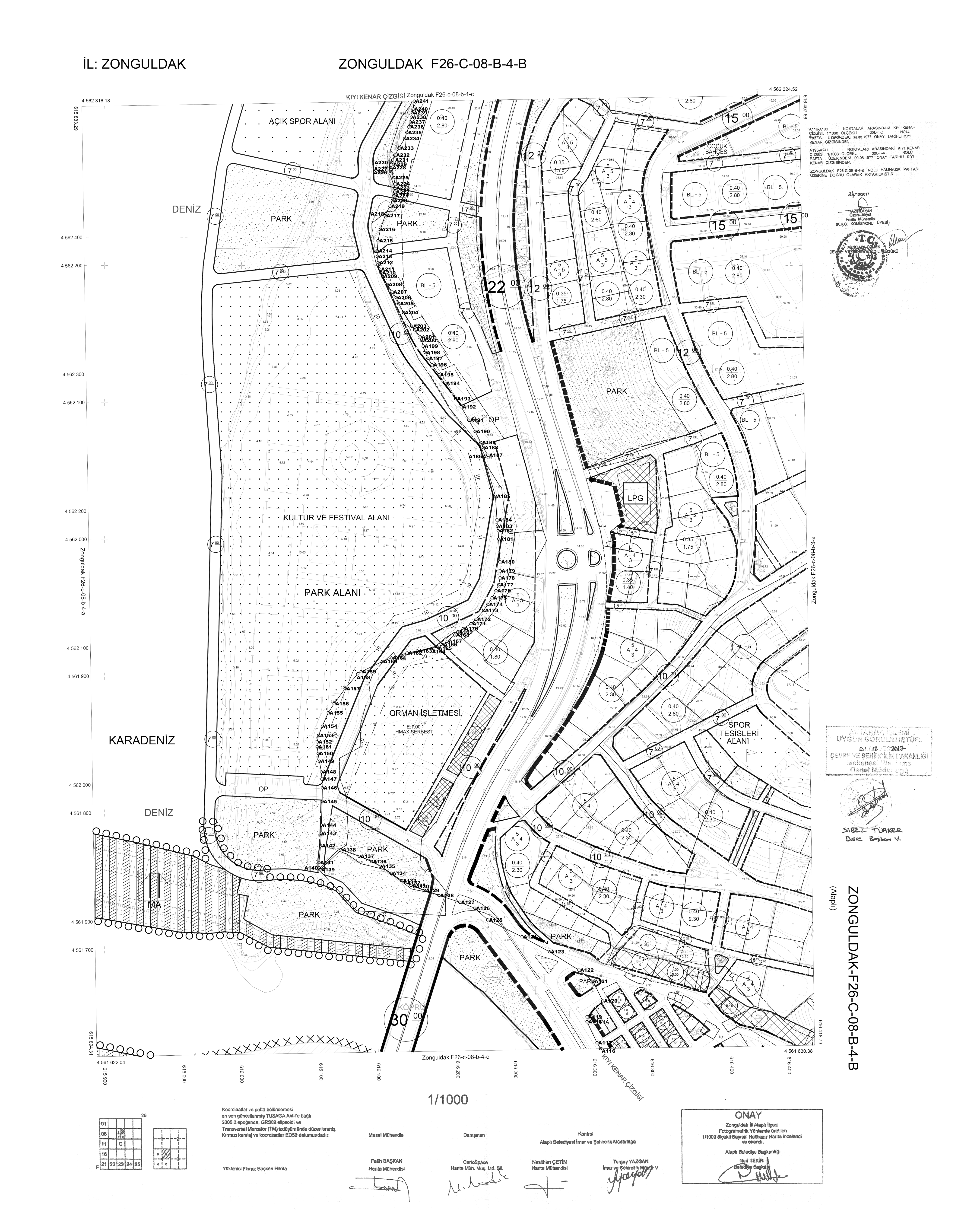 Zonguldak İli Alaplı İlçesi Alaplı Mahallesi Kıyı Koruma Yapısı (Mahmuz) Amaçlı İmar Planı