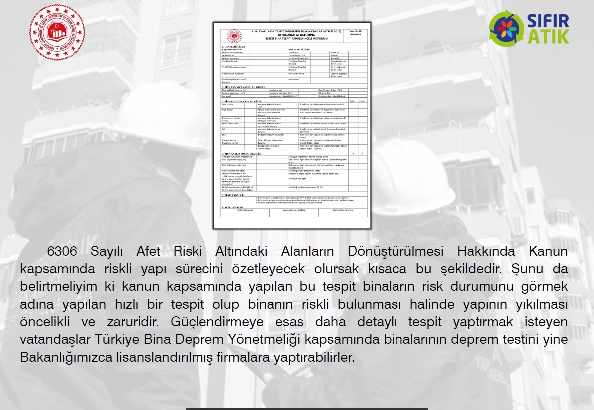 Riskli Yapı Tespiti ile İlgili İl Müdürümüz Şenol Ayyıldız'ın Açıklaması