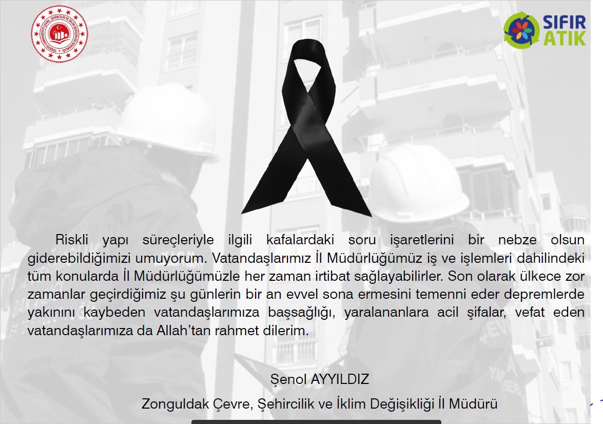 Riskli Yapı Tespiti ile İlgili İl Müdürümüz Şenol Ayyıldız'ın Açıklaması