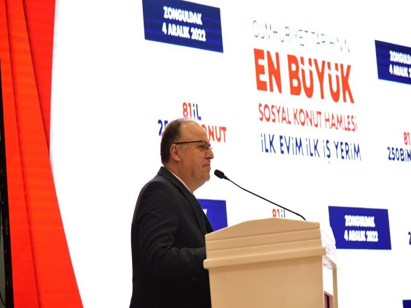 TOKİ'nin 1650 Konutluk Zonguldak Hak Sahibi Kura Çekilişi Yapıldı