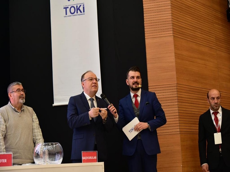 TOKİ'nin 1650 Konutluk Zonguldak Hak Sahibi Kura Çekilişi Yapıldı