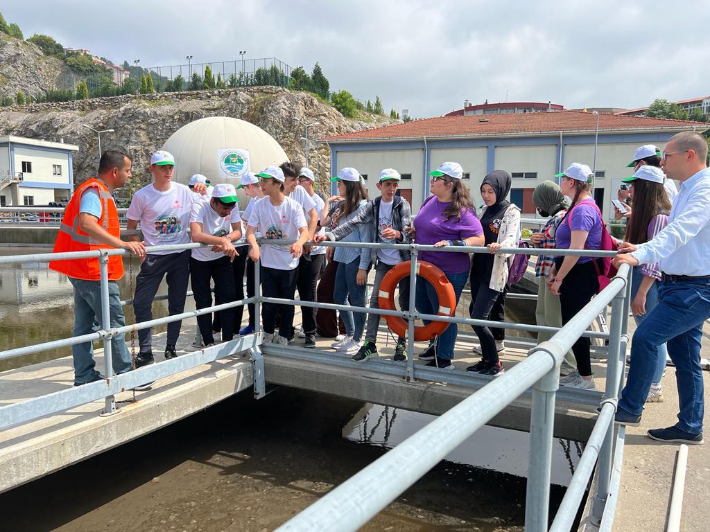 Türkiye Çevre Haftası Etkinlikleri Kapsamında Zonguldak Belediyesi İleri Biyolojik Atıksu Arıtma Tesisinde  Teknik Gezi Yapıldı