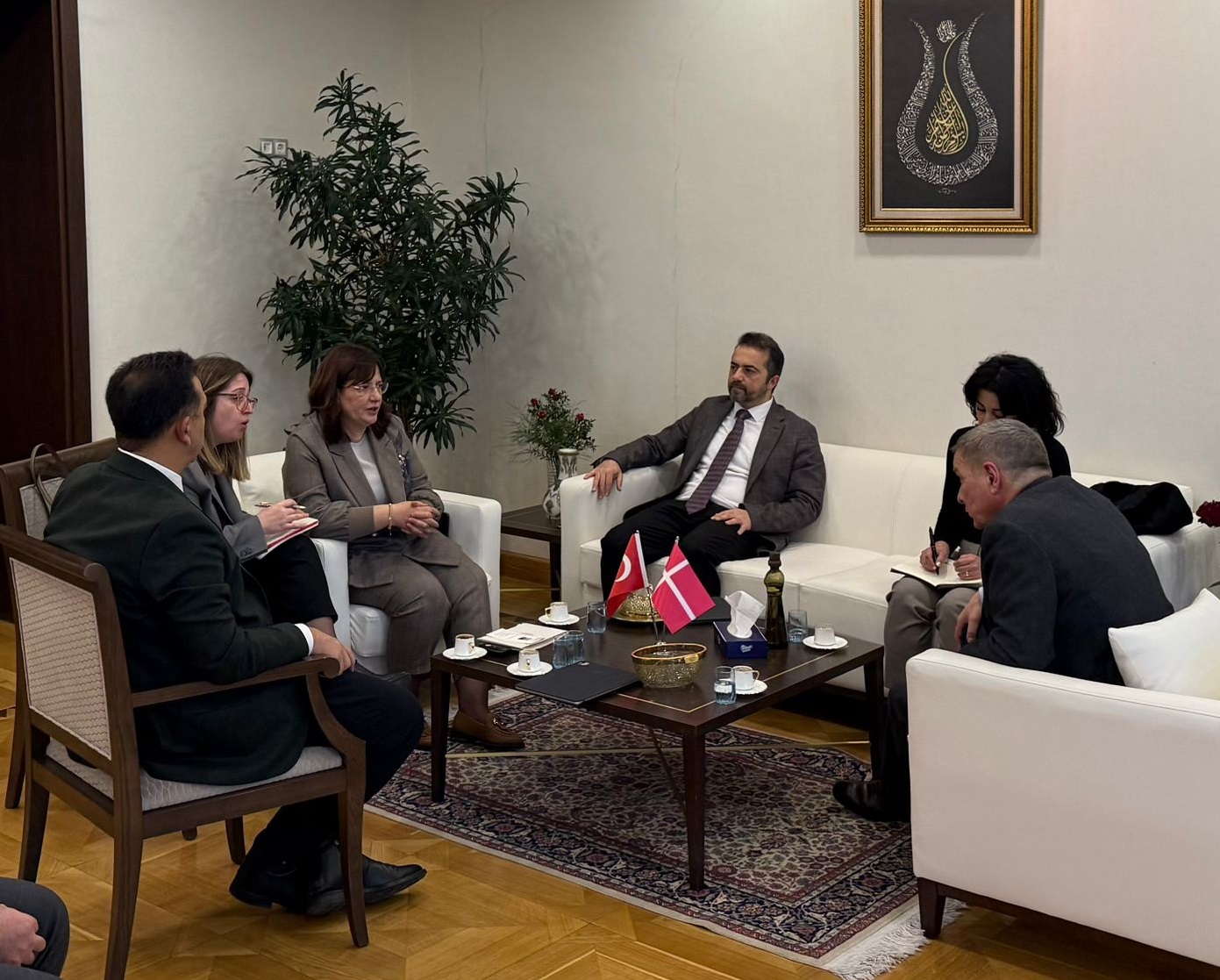 Bakan Yardımcımız Sayın Fatma Varank Danimarka Büyükelçisi Sayın Ole Toft’u Makamında Kabul Etti