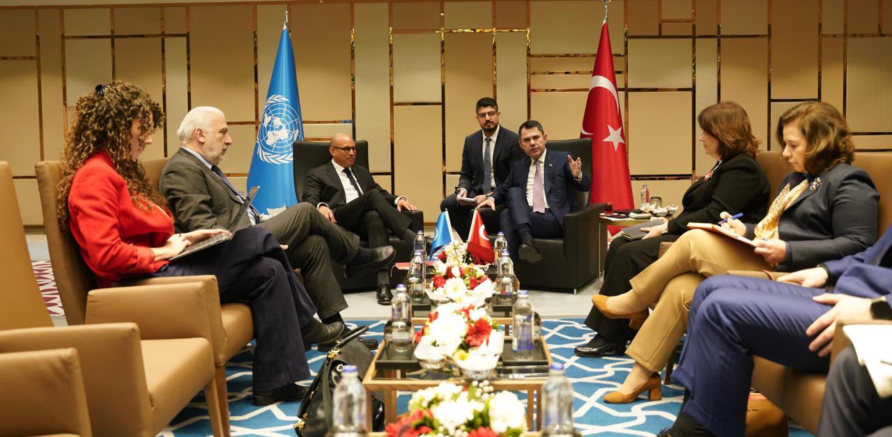 Minister of Environment, Urbanization and Climate Change Mr. Murat Kurum Meets with UNFCCC Executive Secretary Mr. Simon Stiell to Discuss COP31