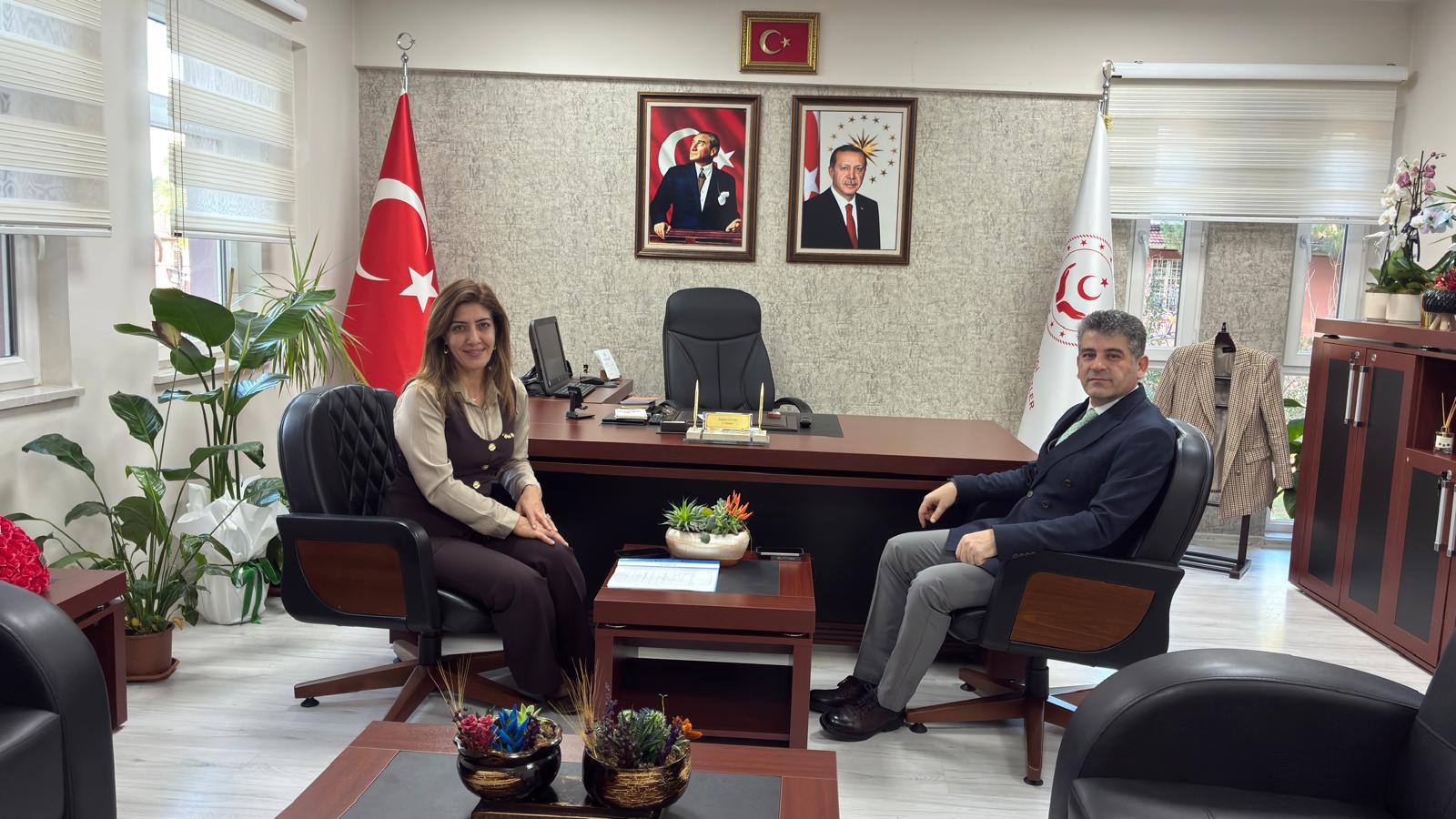 Manisa Aile ve Sosyal Hizmetler İl Müdürü Kuduret GÜLTAŞ' a hayırlı olsun ziyareti