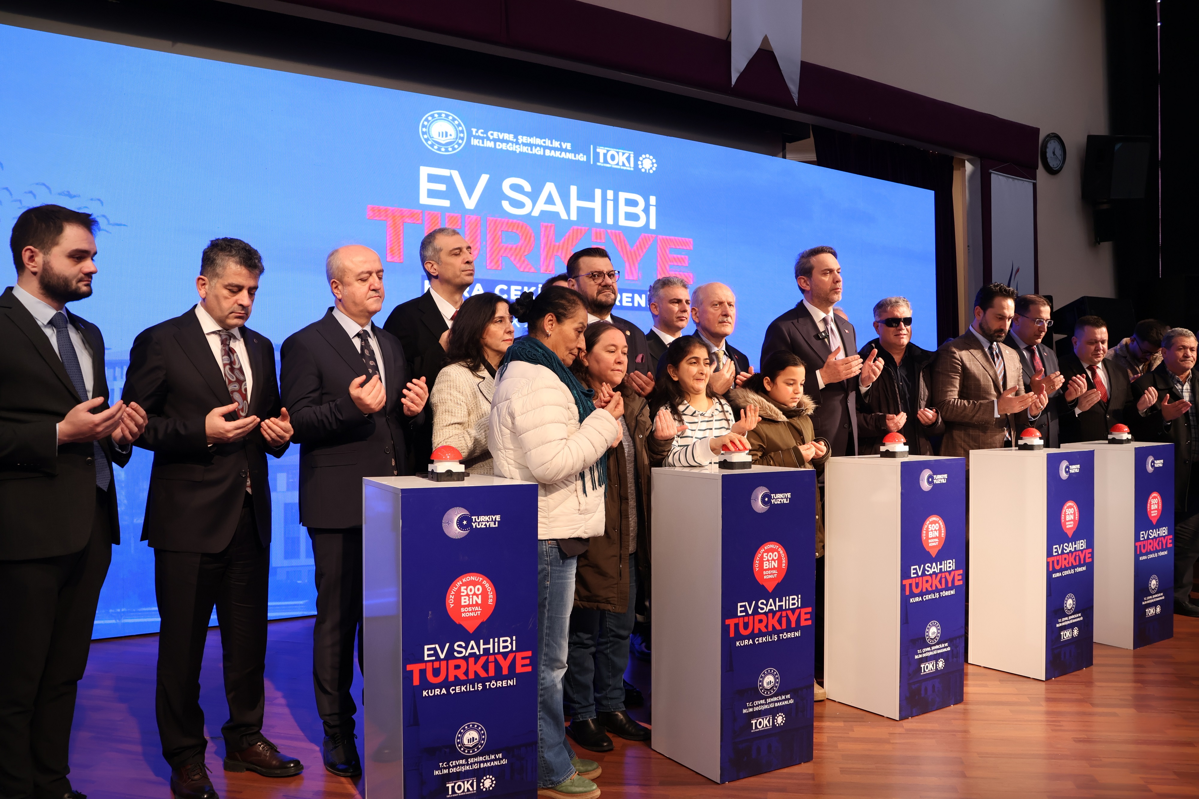 Yüzyılın Konut Projesi’nin kura çekimi İlimiz için gerçekleşti