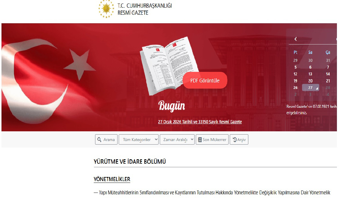 Yapı Müteahhitleri Yönetmeliğinde Değişiklik Yapıldı