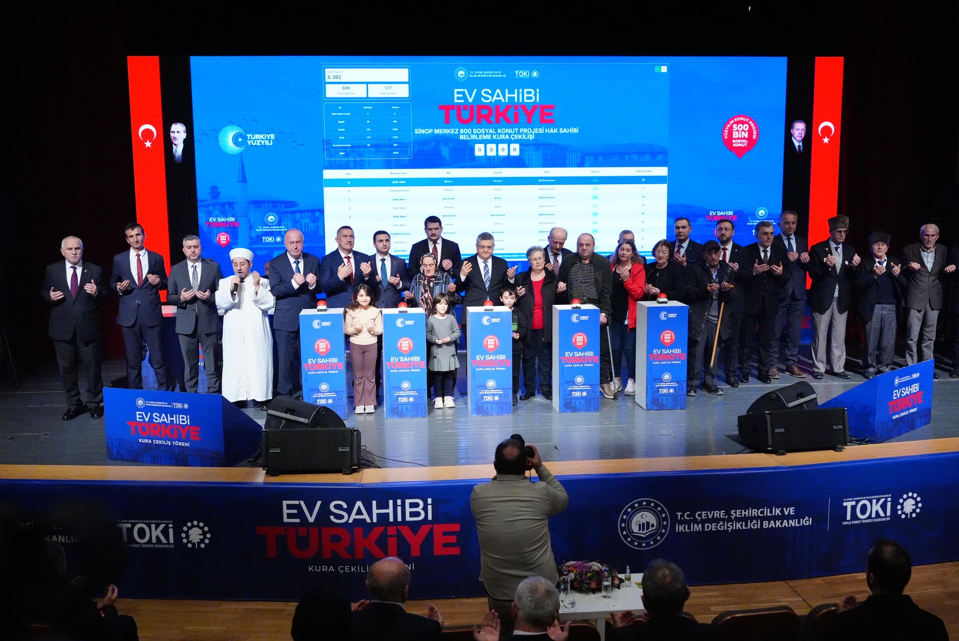EV SAHİBİ TÜRKİYE, SİNOP  YÜZYILIN KONUT PROJESİ 500 BİN SOSYAL KONUT’UN HAK SAHİPLERİ BELLİ OLDU