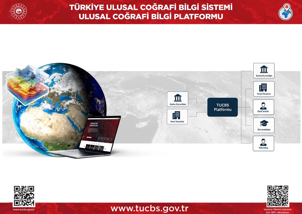 TÜRKİYE’NİN DİJİTAL HARİTALARI ULUSAL COĞRAFİ BİLGİ PLATFORMU’NDA Paylaş  Facebook Twitter