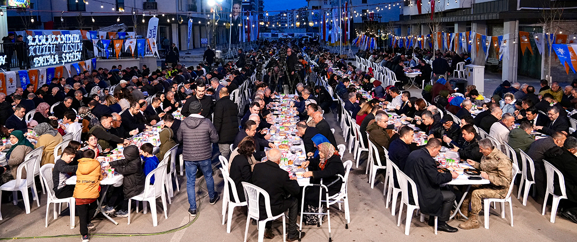 BAKAN KURUM NURDAĞI'NDA İFTARA KATILDI