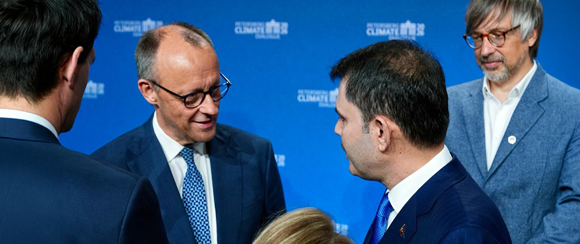 BAKAN KURUM ALMANYA BAŞBAKANI MERZ İLE BİR ARAYA GELDİ