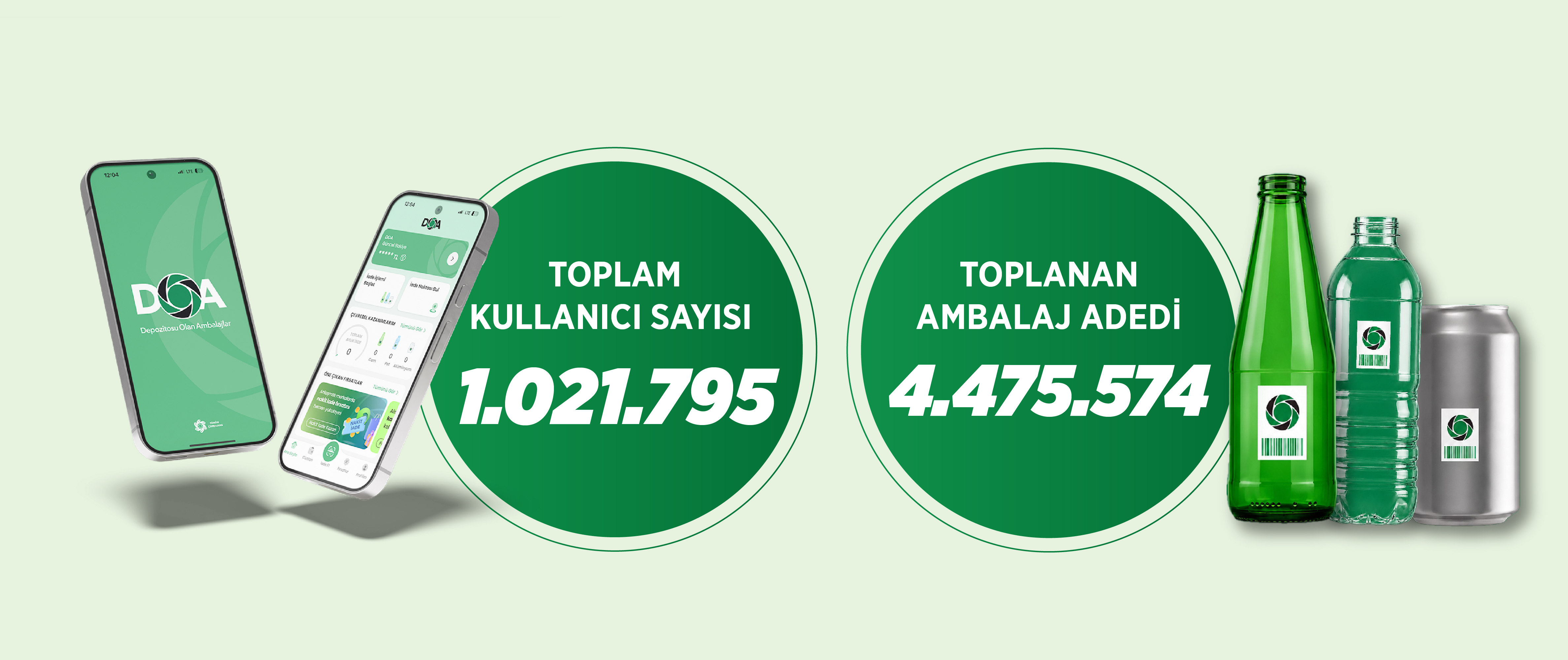 DOA İLE 2 GÜNDE 4,5 MİLYON AMBALAJ TOPLANDI
